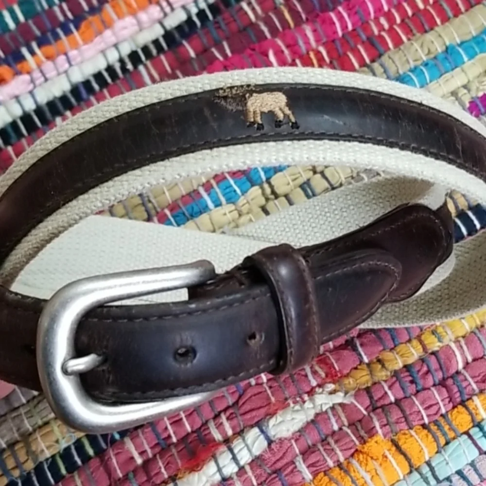 VTG Columbia Mens Fishing Hunting Leather Belt